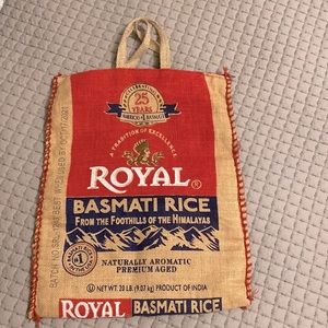 VINTAGE royal basmati rice bag
